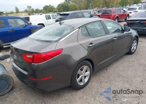 2015 Kia Optima Lx из США, поврежденный, VIN 5XXGM4A79FG401947